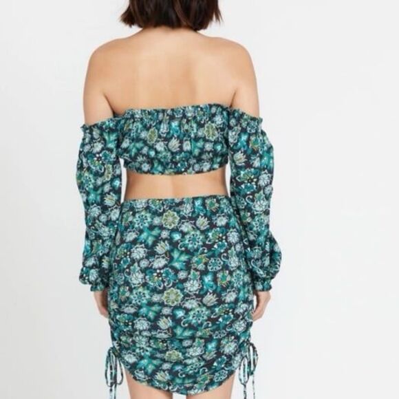 Volcom Beau Beau Gauze Mini Skirt Vintage Black NWT - Picture 2 of 10